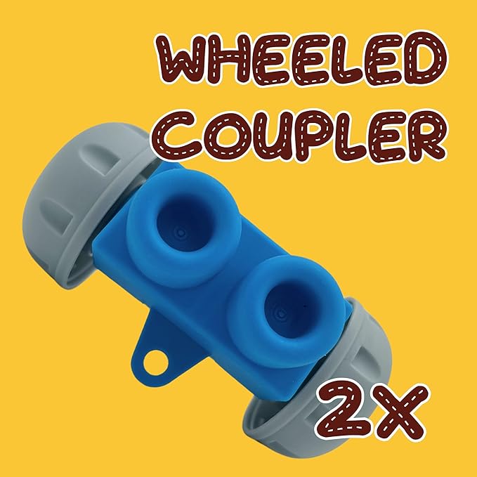 Big Soft Building Blocks for Toddlers 1-3 Year Olds - 50 Pieces in Storage Bin on Wheels - STEM Large Squishy Rubber Blocks for Sensory & Motor Skills - Montessori Stacking Baby Toys