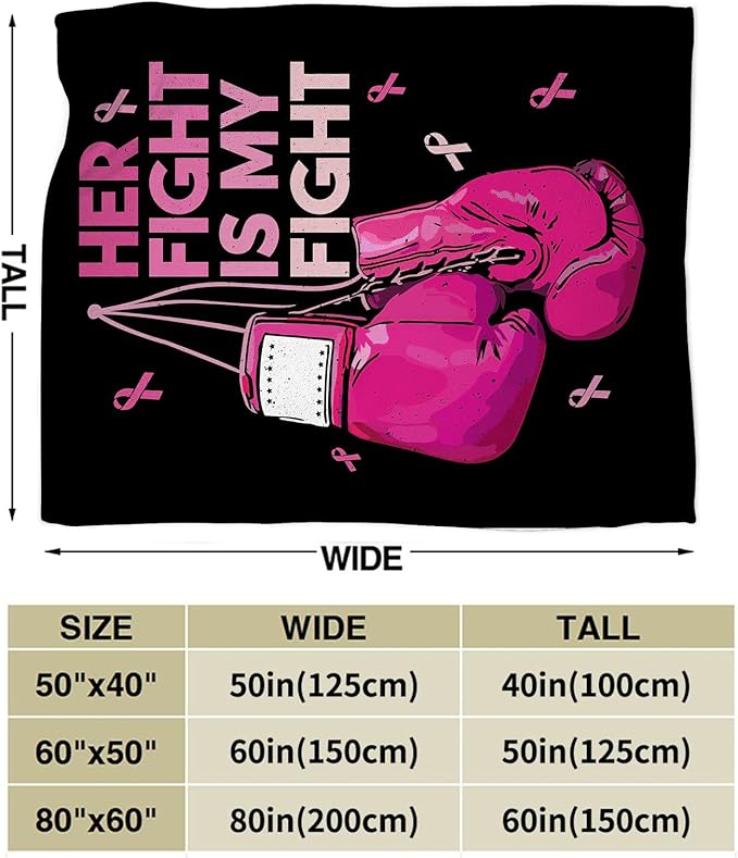 Boxing Blanket Fleece Soft Warm Plush Boxing Gloves Throw Blankets Lightweight Plush Fuzzy Cozy Sports Theme Blanket for Girls Women Suitable for Couch Sofa Bed 50"X40"