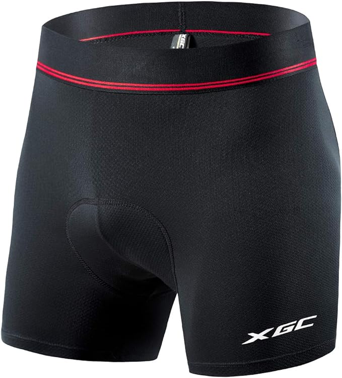 XGC Men's Cycling Underwear Shorts with High-Density High-Elasticity and Highly Breathable 4D Gel Padded