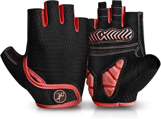 MOREOK Cycling Gloves Bike Gloves for Men/Women-[5MM Gel Pad] Half Finger Bicycle Biking Gloves for Cycling/Weight Lifting/Gym/Motorcycle/Outdoor Sports