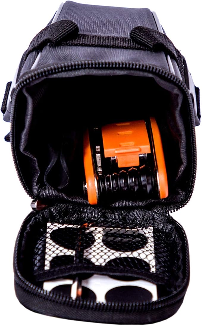 YBEKI 10-in-1 Bike Repair Kit with, 3-in-1 Tire Levers, Glueless Patches, Multifunctional Bone Wrench & Waterproof Saddle Bag | Compact Bicycle Multi-Tool Kit for Emergency Roadside Repairs
