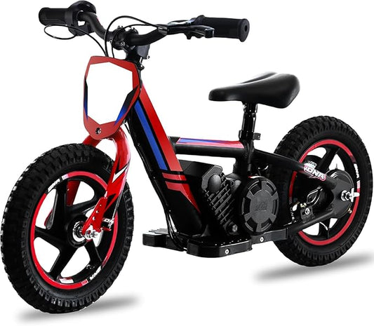 Lightweight Electric Dirt Bike for Kids, 170W Powerful Racing Grade Motorcycle Up to 10MPH, 24V Detachable Battery, 12-Inch Off-Road Tires, 2-Speed Modes Mini Motocross Bike- Ideal for Ages 3-6