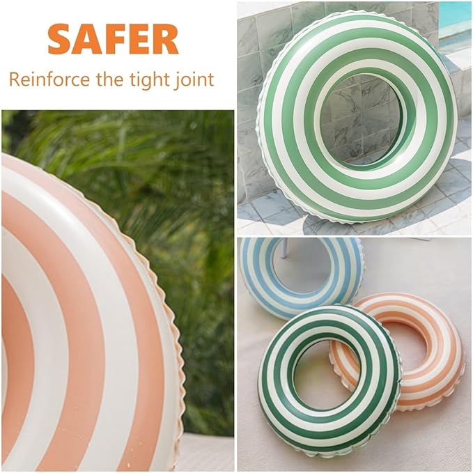 Pool Floats Swimming Rings for Kids, Age 5-10 Inflatable Swim Tubes Ring Toys with 11" Inner, Beach Inflatable Tubes Floaties Toys for Kids Adults