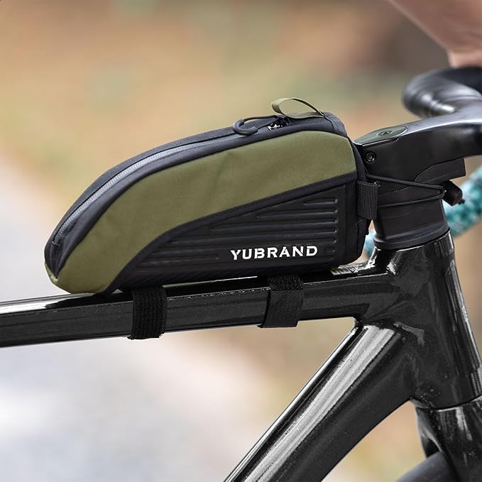 Removable Top Tube Bike Bag, Compatible With IPhone 16/15/14Pro and Phones Up To 6.9'', Waterproof Bike Bag for Bicycles