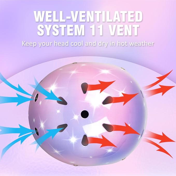 Kids Toddler Bike Helmet for Boys Girls, Adjustable Bicycle Helmet from Infant Baby to Children, Multi-Sport for Scooter Skateboard Roller/Inline Skate