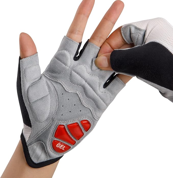 Cycling Gloves for Men Women - Road/Mountain Bike Gloves Anti Slip Shock Absorbing Padded -Bicycle Biking Gloves for Fitness Cycling Training Outdoor Sports