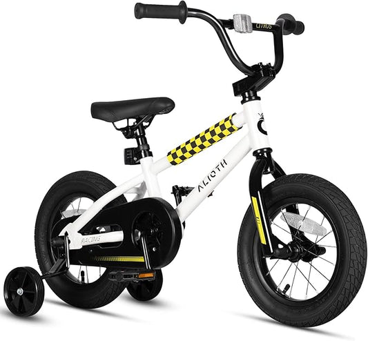 12 14 16 20 Inch Kids Bike BMX Style Bicycle with Training Wheels for 2-14 Years Old Toddlers Boys Girls Coaster Brake Multiple Colors