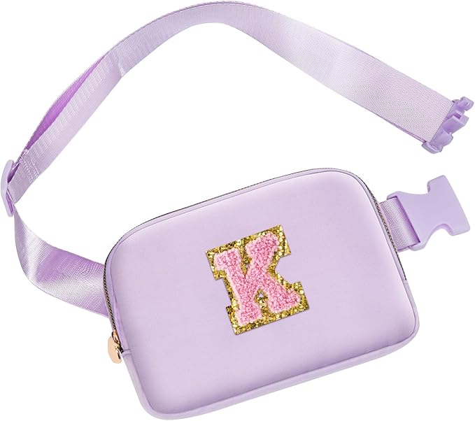 Christmas Stocking Stuffers Gifts for 5 6 7 8 9 10 11 12 13 Year Old Girls, Birthday Gifts for Daughter Teen Girls Kids Her, Mini Fanny Pack Crossbody Bag Belt Bag Fashion Waist Packs（Purple, K)