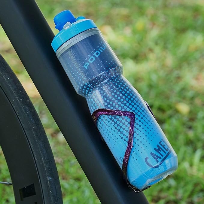 Bike Water Bottle Holder Bicycle Cage for Mountain Road MTB Gravel Adult Bikes Cycling Universal Carrier Rack 1 Pack Aluminum Alloy Ultralight Kettle Drink Accessories Purple
