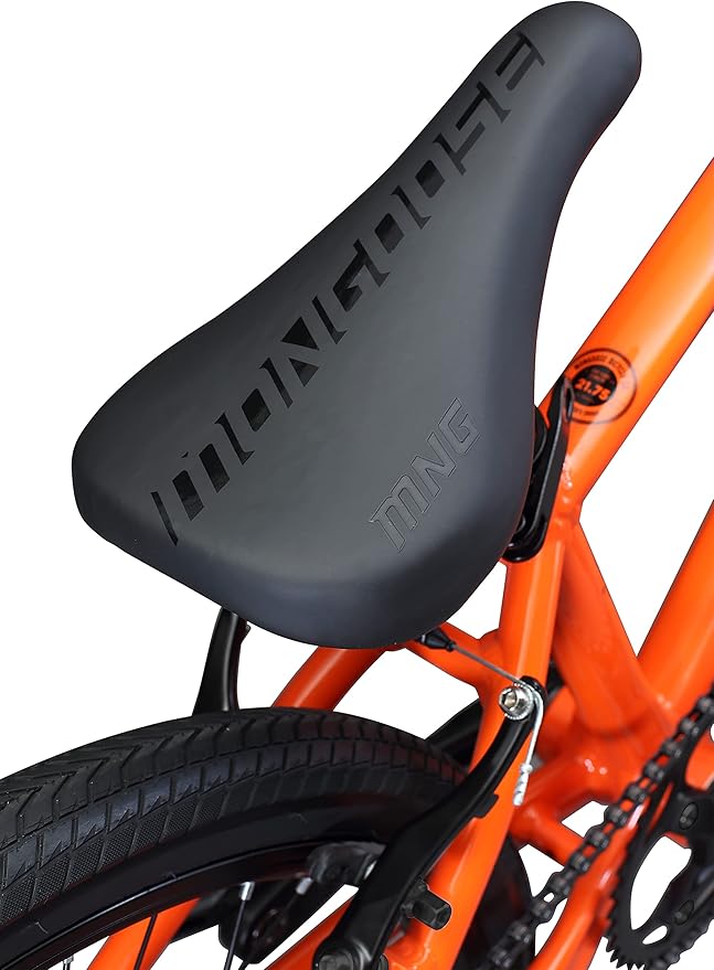 Mongoose Title Pro or Elite BMX Race Bike with 20 or 24-Inch Wheels in Red, Orange, or Black, Beginner or Returning Riders, Featuring Lightweight Tectonic T1 Aluminum Frame and Internal Cable Routing