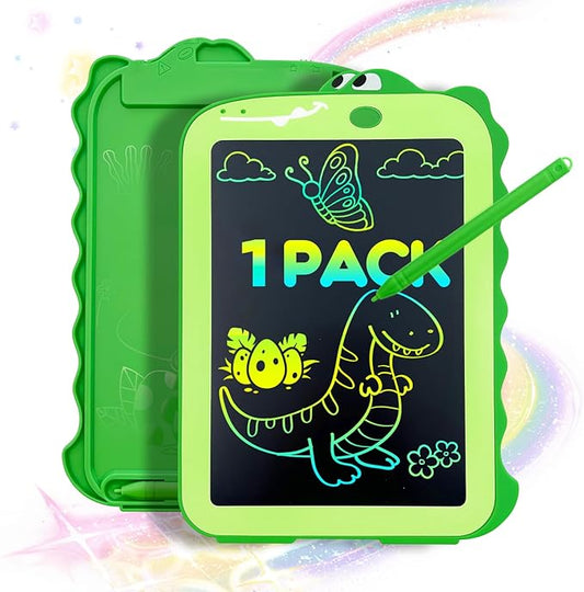 LCD Writing Tablet for Kids - 8.5 Inch Colorful Dinosaur Doodle Pad, Educational Drawing Board, Gift for 3-8 Year Old Boys and Girls, Ideal for Birthday, Party, and Learning Fun (Standard)