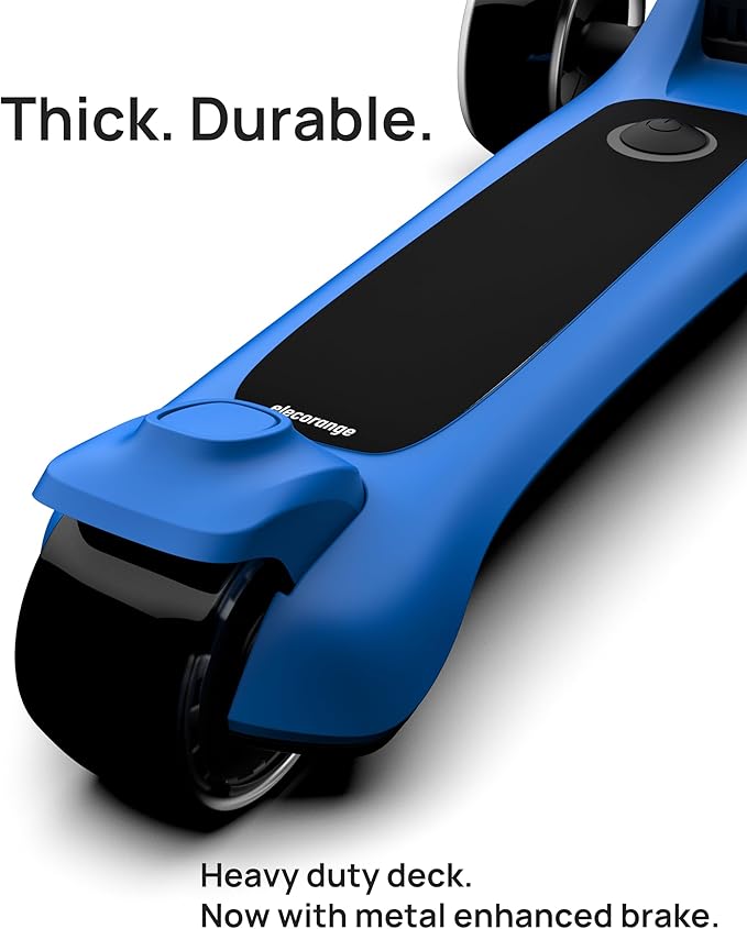 Elecorange T200/T500 Balance Electric Scooter for Kids Age 4-9, 2 Types Front Wheels, Electric Horn, Full Body Lights Up, Wide Deck, 5Mph Safe Speed, 70min Riding, Foldable Kick Scooter Boys & Girl