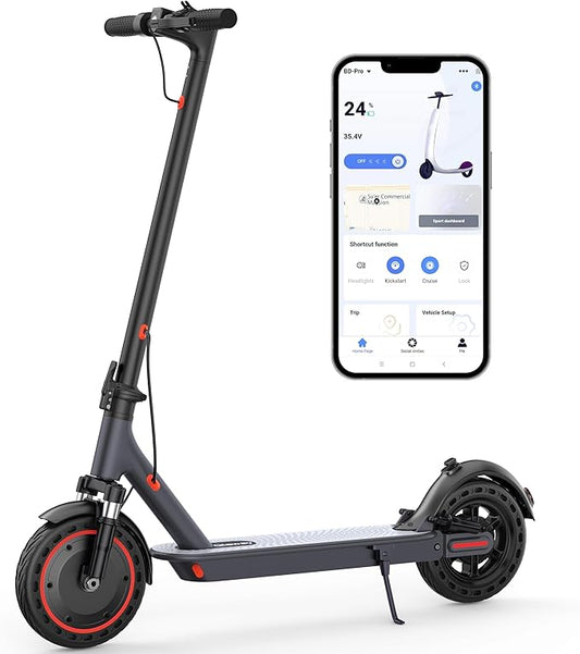 10/8.5" E Scooter for Adults 19-22 MPH Sport Escooter 350W/500W Motor, Electric Scooter 15-22 Miles Range, Bearing 265 LBS/APP Control,with Seat Parent ASIN: B0FHB4G2WQ