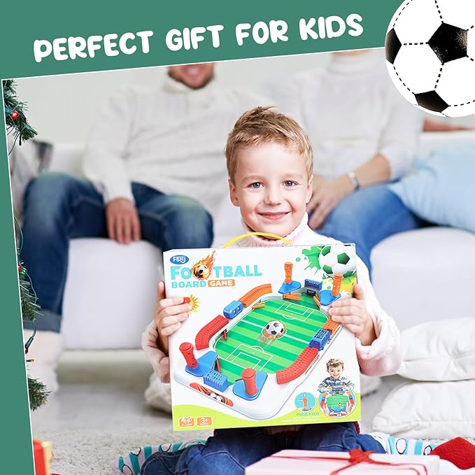 Mini Foosball Games for Kid Age 3-5 6-8, Soccer Board Games, Soccer Toys Indoor Game Room Birthday Party Gifts for 3 4 5 6 7 8 9 10 11 12 Years Old Boys Girls