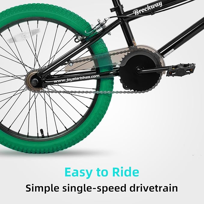 JOYSTAR Brockway Freestyle Kids BMX Bikes 20" 24" Kids Bicycles for 6-14 Years Old Boys Girls and Beginner-Level Riders 2 Pegs Multiple Colors