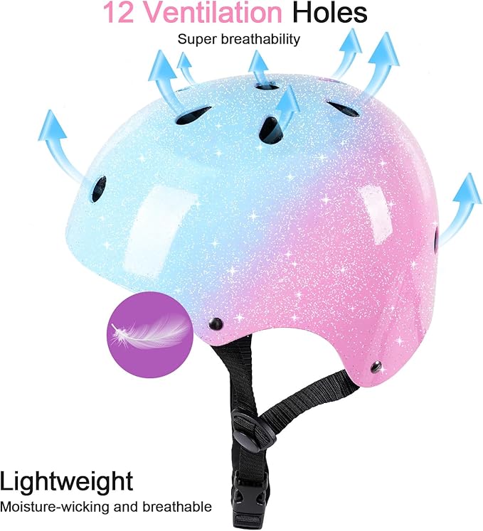 Kids Bike Helmet for 3-5-8-14 Years Kids Girls Boys Youth Bicycle Helmet for Scooter Balance Bike Roller Skating Skateboard Helmet