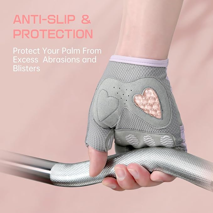 Jaffick Workout Gloves for Women Lightweight | Breathable Fitness Gloves with Non-Slip Grip for Gym, Weightlifting, Cycling and Training