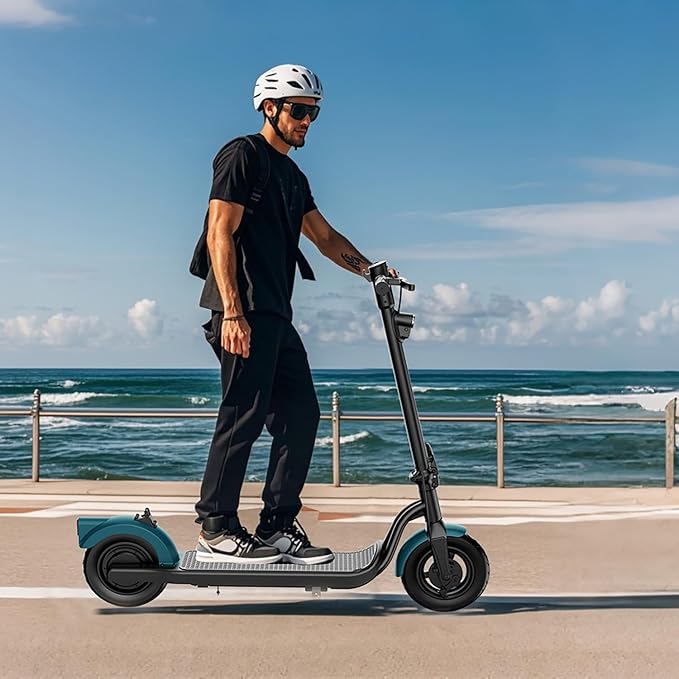 Electric Scooter Adults, Foldable 8.5" Tires E Scooter for Adults, 19 Mph, 350W Motor Fast Cooter, Kick Scooters Max 21 Miles Long Range for Commuting, Heavy Duty E-Scooter with Dual Braking System
