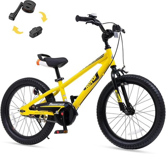 RoyalBaby Kids Bike EZ Balance to Pedal Dual Handbrake Toddlers Boys Girls Bicycle 12-20 Inch for Age 3-10 Years