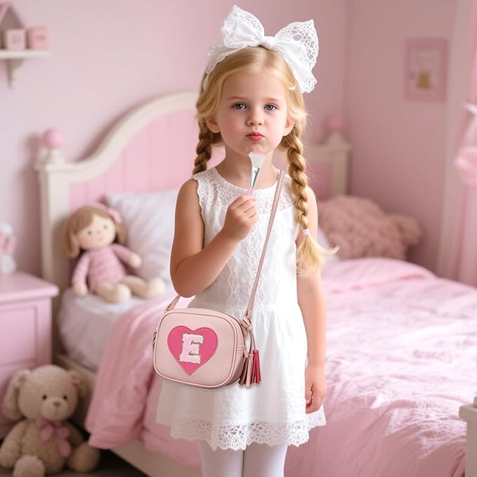 CBEE Kids Pretend Makeup Kit for Girls Non Toxic Make Up Toys Toddler Purse Personalized Gifts for 3 4 5 6 7 8 Year Old Girls (E)