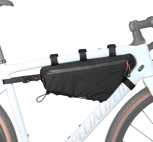 Rhinowalk Bicycle Front Frame Bag Bike Under Top Tube Triangle Bag 2.9L Cycling Accessories Nylon Pack Pouch for MTB Road Bike Cycling Commuting and Outdoor Adventures