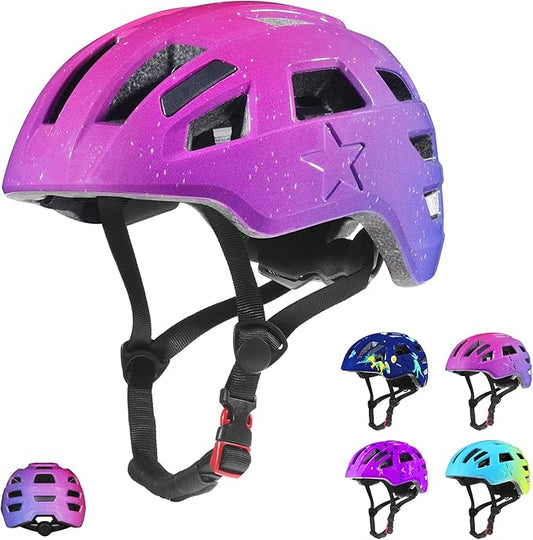 Zacro Kids Bike Helmet for Boys and Girls - from Toddler to Youth Ages 2-5/5-8/8-14 Years Old, Adjustable Multi-Sport Bicycle Skateboard Roller Skating Scooter Balance Bike Helmets for Children Safety