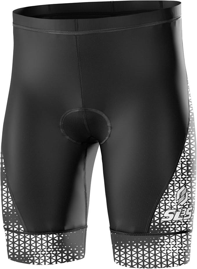 SLS3 Triathlon Shorts - Men's Padded Tri Shorts with 2 Pockets, Medium Compression