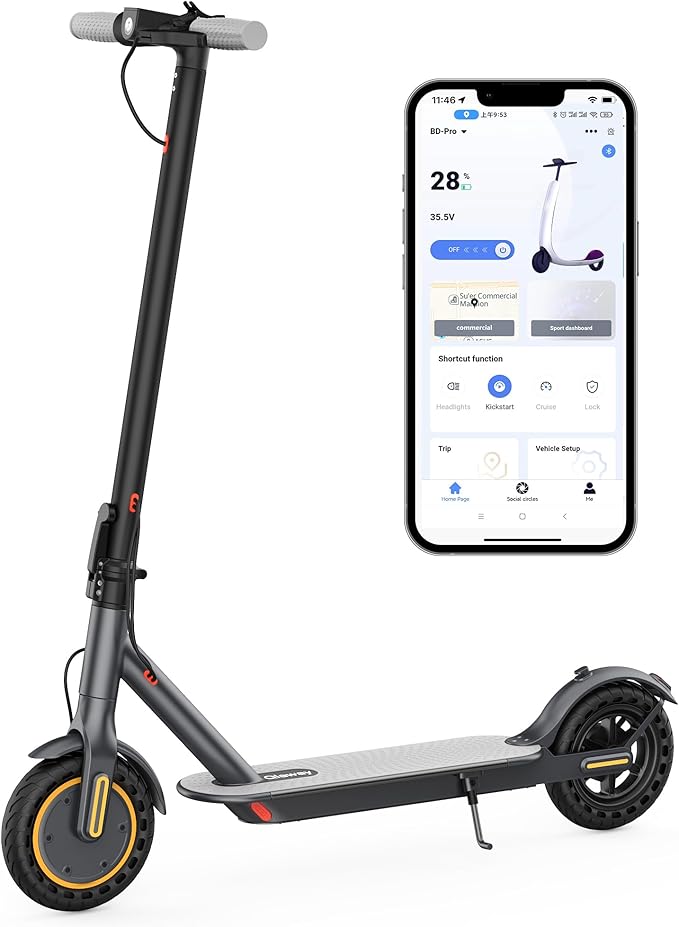 10/8.5" E Scooter for Adults 19-22 MPH Sport Escooter 350W/500W Motor, Electric Scooter 15-22 Miles Range, Bearing 265 LBS/APP Control,with Seat Parent ASIN: B0FHB4G2WQ
