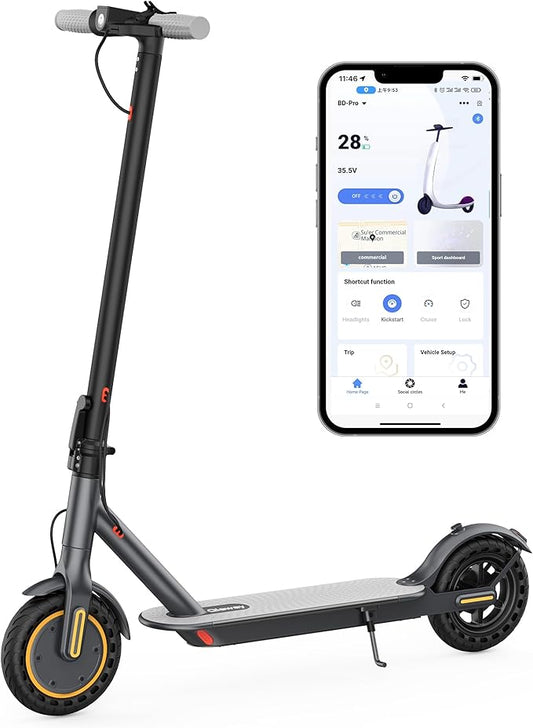 10/8.5" E Scooter for Adults 19-22 MPH Sport Escooter 350W/500W Motor, Electric Scooter 15-22 Miles Range, Bearing 265 LBS/APP Control,with Seat Parent ASIN: B0FHB4G2WQ