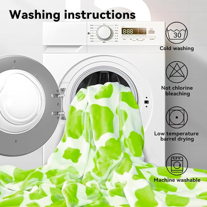 Twin Throw Blanket Lime Green - Soft Fuzzy Lightweight Fleece Bedding for Bedroom, Living Room | Gifts for Girls Women 60"x80"