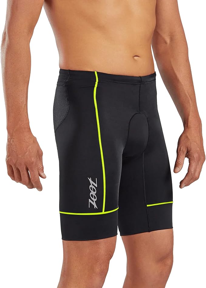 Zoot Men’s Core 9-Inch Tri Shorts, Quick Dry Performance Triathlon Shorts with Cycling Chamois Pad, Pockets & UPF 50+ Fabric