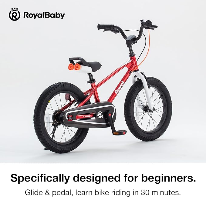 RoyalBaby Kids Bike EZ Balance to Pedal Dual Handbrake Toddlers Boys Girls Bicycle 12-20 Inch for Age 3-10 Years