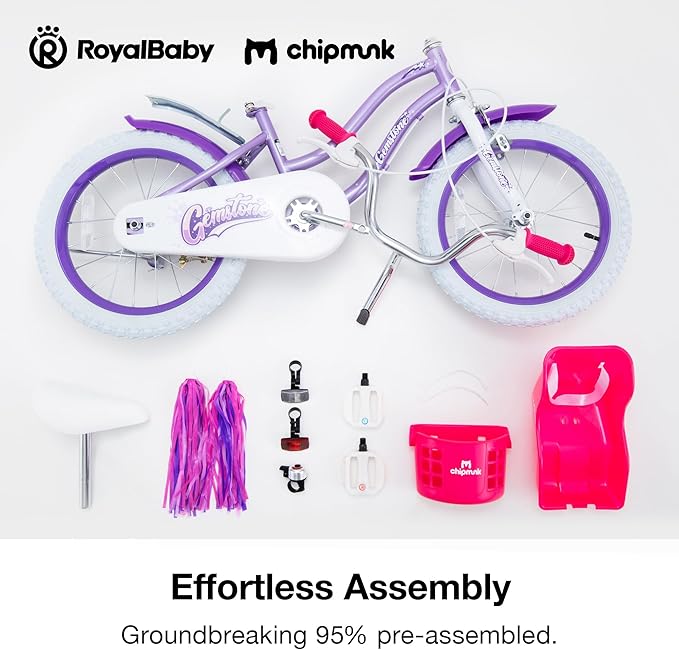 Chipmunk Kids Bike Toddlers 12 14 16 18 Inch Wheel Bicycle Beginners Boys Girls Ages 3-11 Years, Multiple Color Options