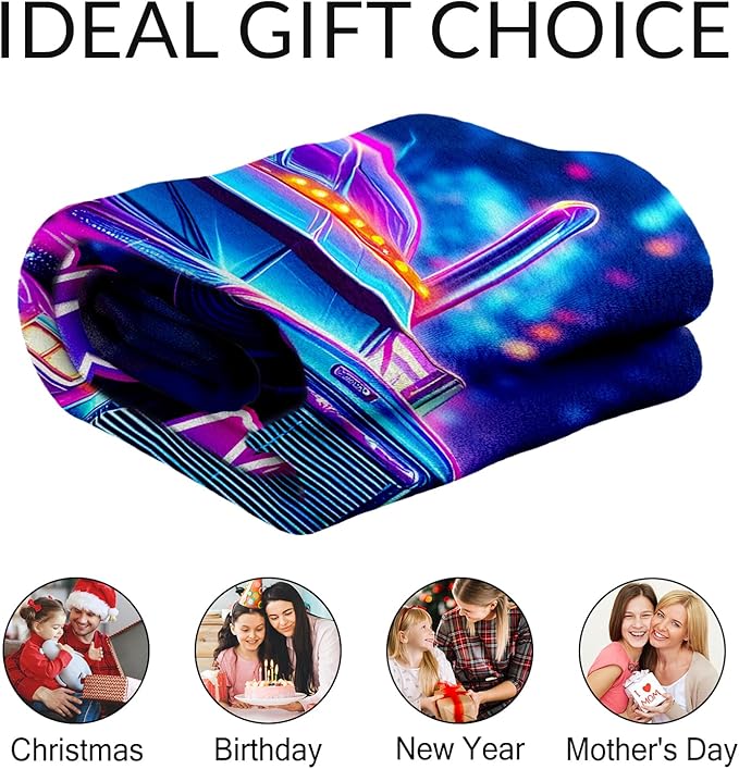 Custom Blanket for Truck Lovers - Fuzzy Adult Blanket Gift - Comfortable Throws for Bed, Living Room