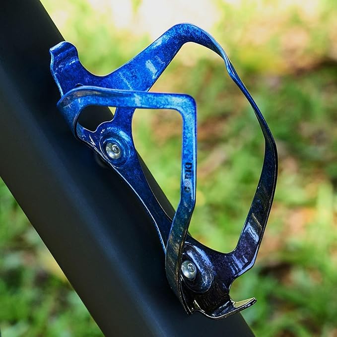 Bike Water Bottle Holder Bicycle Cage for Mountain Road MTB Gravel Adult Bikes Cycling Universal Carrier Rack 1 Pack Aluminum Alloy Ultralight Kettle Drink Accessories Blue
