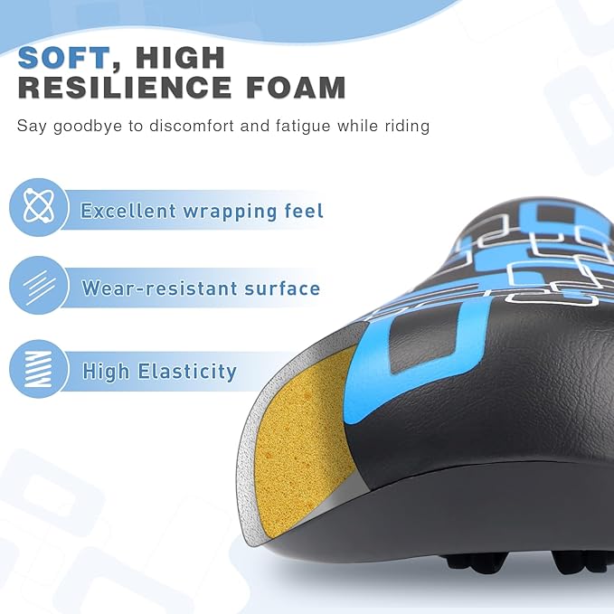 WEEROCK Kids Bike Seat, Child Bike Seats for 14" 16" 18" 20" 24" Kid Bicycle, Kids Bike Replacement Saddle for Boys Girls Bicycles