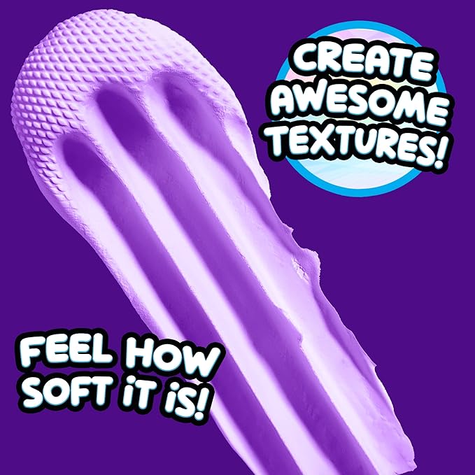 Compound Kings Fluffy Butter Cloudz Scented Large Slime Bucket for Kids – Soft, Squishy, Non-Toxic Sensory Toy | Purple Grape Slime Gift