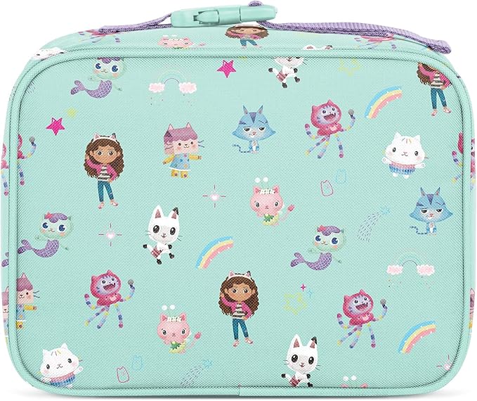 Simple Modern Gabby's Dollhouse Kids Lunch Box for School | Reusable Insulated Lunch Bag for Toddler, Girl, and Boy | Exterior & Interior Pockets | Hadley Collection | Gabby's Friends