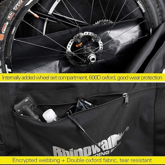 Bike Travel Bag,Folding Bike Bag Waterproof Bike Storage Bag for 26-29inch Bike,Cycling Transport Carry Bag