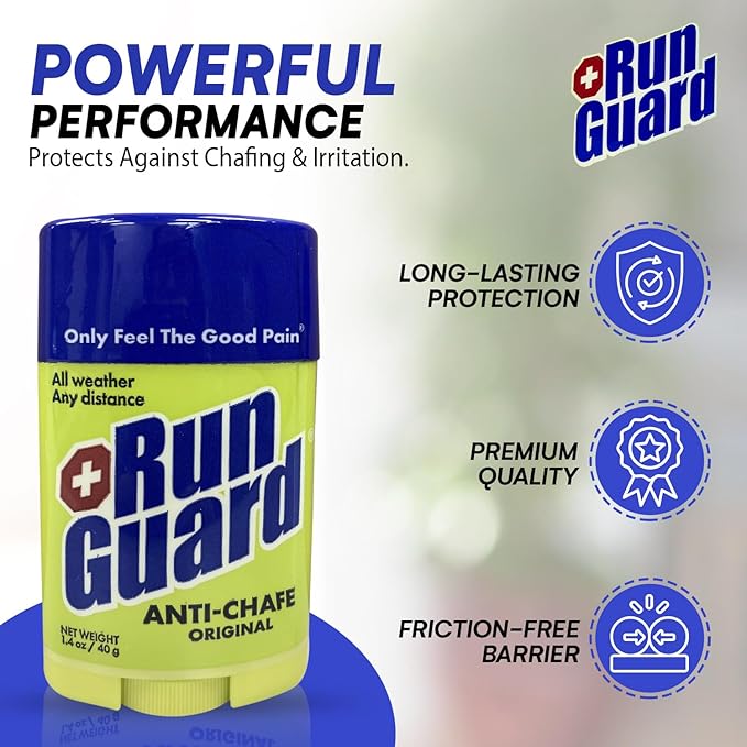 Original Anti-Chafing Balm - Highly Effective USA Made Chafe Stick for Runners & Athletes - Sweat & Water-Resistant Formula - Sports Running Anti Chafe Soothing Balm Stick - 40g