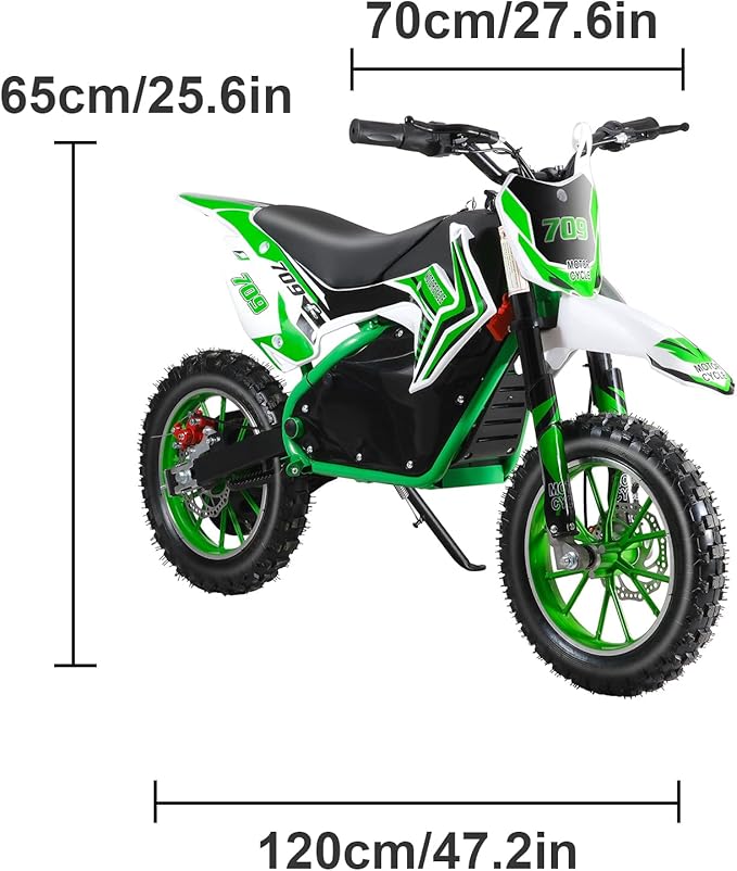 Electric Dirt Bike for Kids Teens Adults, 350W Mid-Drive Motor and 15.5MPH Electric Motorcycle with 36V/7.5AH Battery Ebike, Full Suspensions Mountain Off-Road E Bike, Hydraulic Brakes