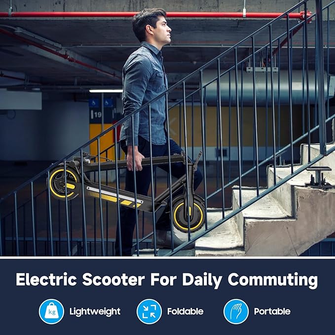 Electric Scooter Adult, 19-25 MPH Max Speed, 21-28 Miles Long Range, E Scooter with 8.5"/10" Tires, 350W/500W/600W Motor, Cruise Control and Dual Braking, Foldable Electric Scooter for Adults