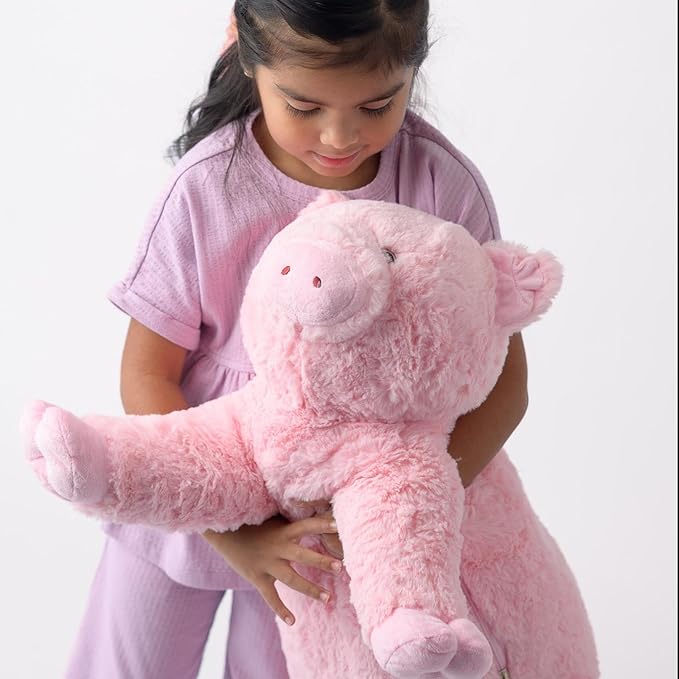 MaoGoLan Giant Pig Stuffed Animal Plush Toy, 31.5 Inches Oversize Soft Pig Plushie for Kids Girls Boys, Snuggle Cute Stuffed Farm Animal Gift for Christmas Birthday