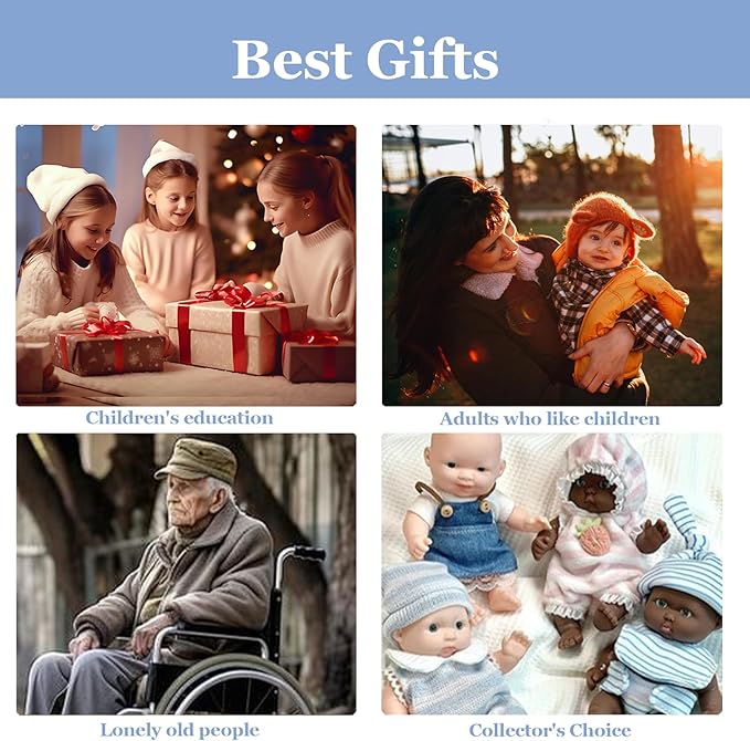 16.93 in Full Silicone Reborn Baby Dolls, 1:1 Lifelike Newborn Dolls Non Vinyl Realistic Reborn Toddler Dolls Boy Washable Sleeping Doll