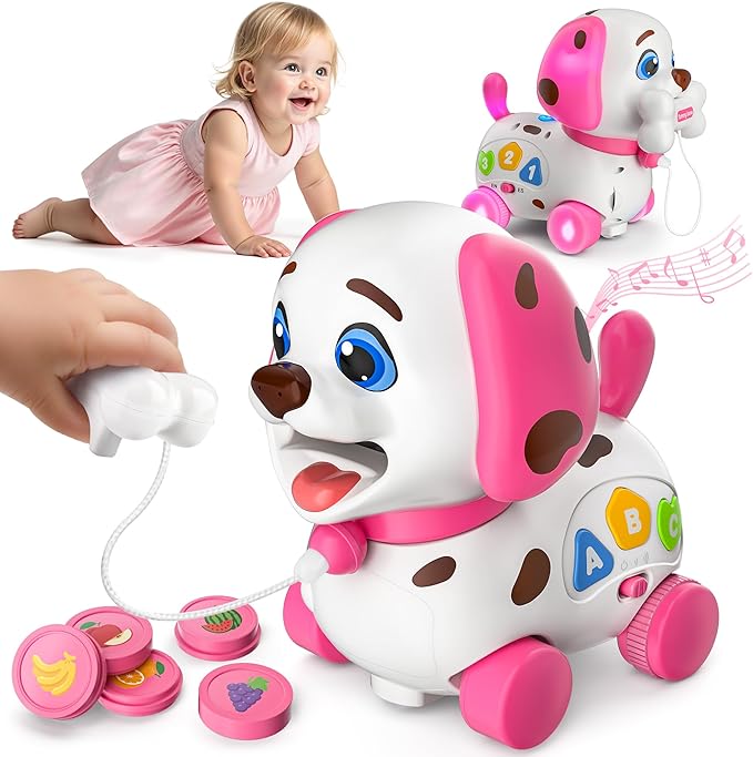 Puppy Toy for 1 Year Old Girl Gift, Musical Baby Toy 6-12-18 Month, First Birthday Gifts for 1 Year Old Girl Boy, Educational Infant Toys for 7 8 9 10-12 Month