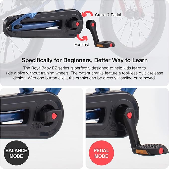 RoyalBaby Magnesium Kids Bike Lightweight Alloy Children Sport Bicycle 14/16/18 Inch Wheel for Boys Girls Ages 3+ Years