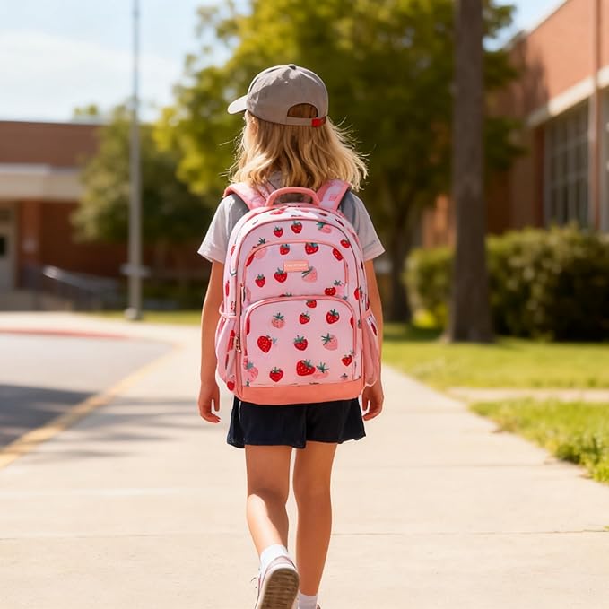 mommore Kids Backpack for Boys Girls Preschool Kindergarten Backpacks Lightweight Elementary School Bookbag with Lunch Box