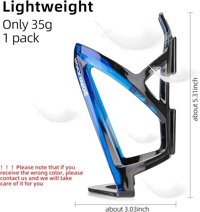 ROCKBROS Bike Water Bottle Holder Ultra-Light Bicycle Bottle Cages with Screws Tool, Universal Bike Cup Holder Rack for Road MTB Bikes…