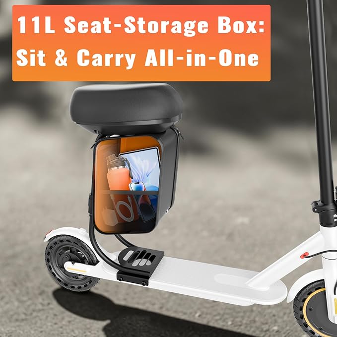 Electric Scooter - 8.5"/10" Solid Tire, Powerful 350W/500W Motor, Top Speed 19 MPH, Max 16-22 Miles Ranges, Load 265LBS, Aluminum Alloy Frame Foldable Commuting Escooter for Adults & Teens
