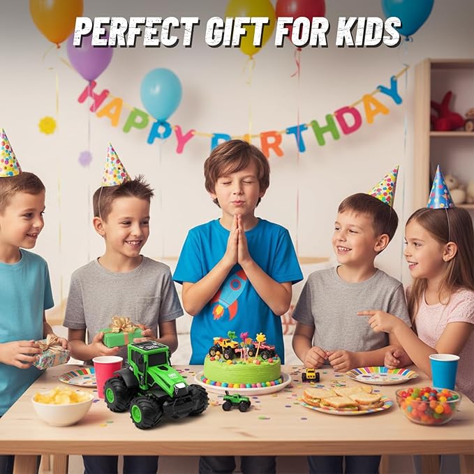 Remote Control Monster Truck Toys: 1:14 Amphibious RC Tractor Toy, 2.4 GHz 4WD RC Cars, All Terrain Off-Road Pickup, Kids Christmas Birthday Gifts Present Boys Girls Toys Ages 6+